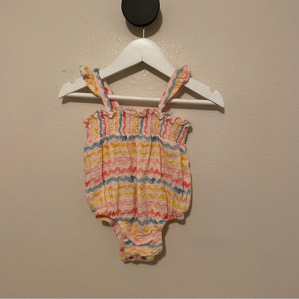 Mud Pie 9-12 Months Smocked Romper